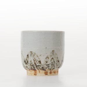 丸湯呑 蓮華紋掻落 0314