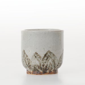 丸湯呑 蓮華紋掻落 0315