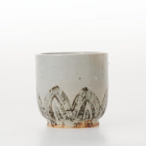 丸湯呑 蓮華紋掻落 0319