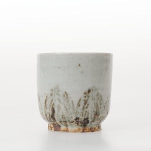 丸湯呑 蓮華紋掻落 0320