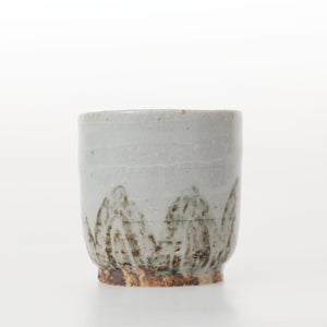 丸湯呑 蓮華紋掻落 0322