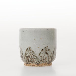 丸湯呑 蓮華紋掻落 0329