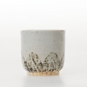 丸湯呑 蓮華紋掻落 0330