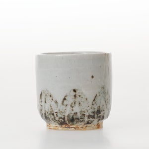 丸湯呑 蓮華紋掻落 0317