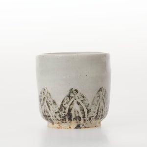 丸湯呑 蓮華紋掻落 0321