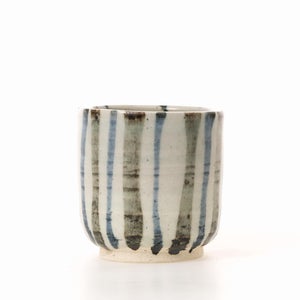 丸湯呑 呉須鉄十草 0379