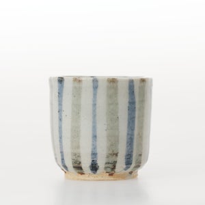 丸湯呑 呉須鉄十草 0388