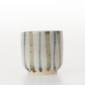 丸湯呑 呉須鉄十草 0393