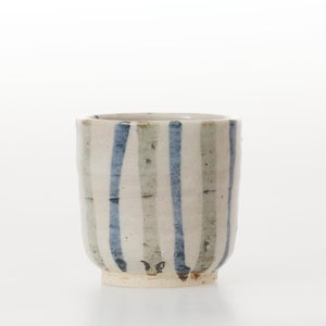 丸湯呑 呉須鉄十草 0402