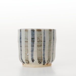 丸湯呑 呉須鉄十草 0405