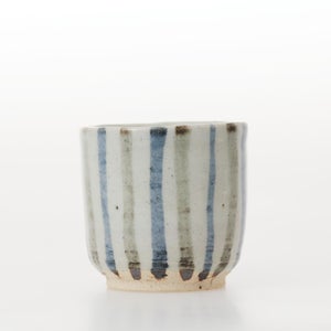 丸湯呑 呉須鉄十草 0388