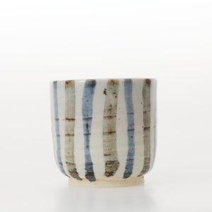 丸湯呑 呉須鉄十草 0392