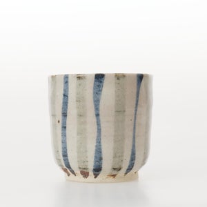 丸湯呑 呉須鉄十草 0402