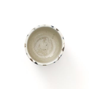 丸湯呑 呉須鉄十草 0374