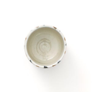 丸湯呑 呉須鉄十草 0377