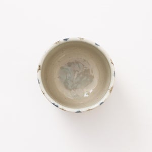 丸湯呑 呉須鉄十草 0387