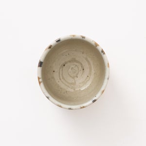 丸湯呑 呉須鉄十草 0401