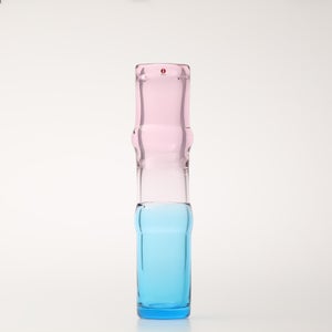 Bamboo vase 90x450mm pink-clear-skyblue 0057