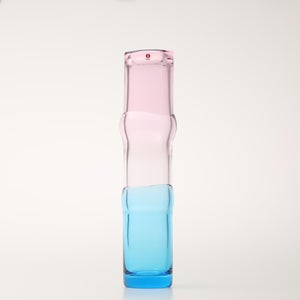 Bamboo vase 90x450mm pink-clear-skyblue 0088