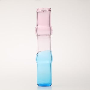 Bamboo vase 90x450mm pink-clear-skyblue 0035
