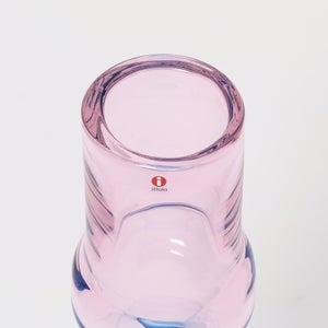 Bamboo vase 90x450mm pink-clear-skyblue 0035