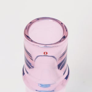Bamboo vase 90x450mm pink-clear-skyblue 0054