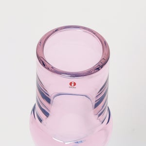 Bamboo vase 90x450mm pink-clear-skyblue 0055