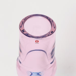 Bamboo vase 90x450mm pink-clear-skyblue 0058