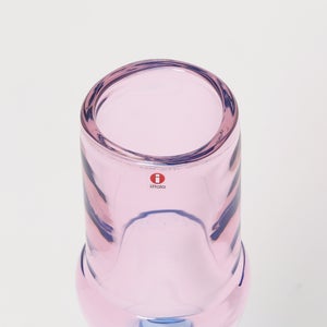Bamboo vase 90x450mm pink-clear-skyblue 0060