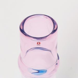 Bamboo vase 90x450mm pink-clear-skyblue 0086