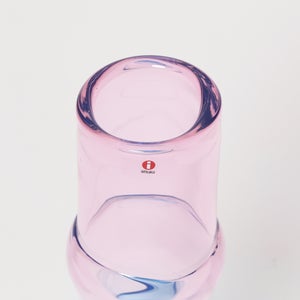 Bamboo vase 90x450mm pink-clear-skyblue 0088