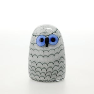 Birds Owlet グレー 0001