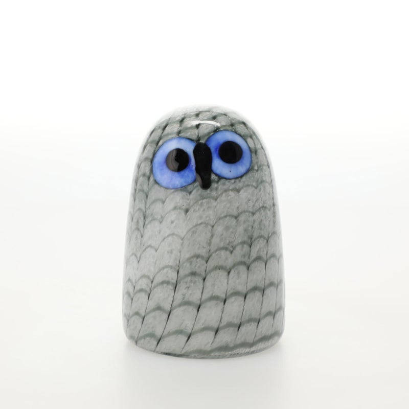 落ち着きある静かなフクロウ、イッタラ「Owlet グレー」