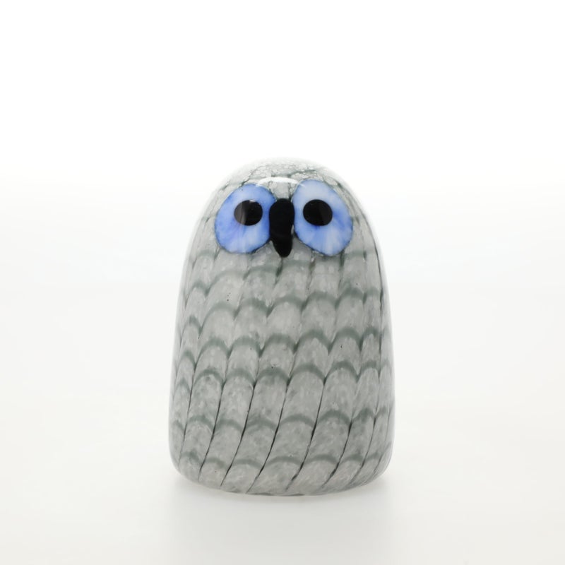 落ち着きある静かなフクロウ、イッタラ「Owlet グレー」