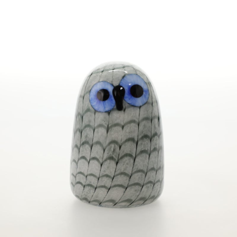 落ち着きある静かなフクロウ、イッタラ「Owlet グレー」