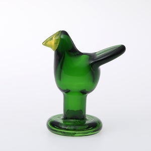 omk Birds ミニシエッポ脚付  グリーン×イエロー 0012