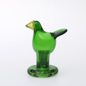 omk Birds ミニシエッポ脚付  グリーン×イエロー 0022