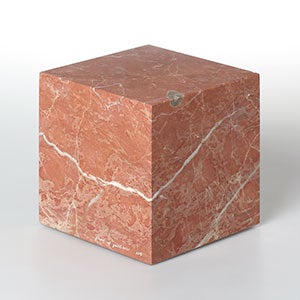 大理石ブックエンド Lサイズ ロッソアリカンテ 0214