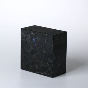 岩石ブックエンド Sサイズ スペクトロライトブルー 0388