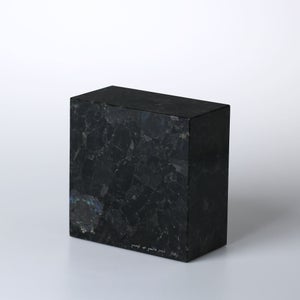 岩石ブックエンド Sサイズ スペクトロライトブルー 0396