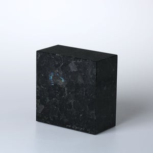 岩石ブックエンド Sサイズ スペクトロライトブルー 0401