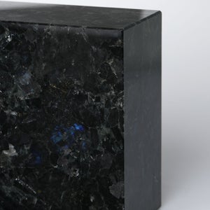 岩石ブックエンド Sサイズ スペクトロライトブルー 0376