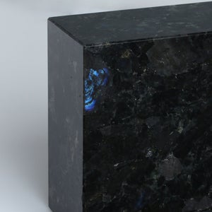 岩石ブックエンド Sサイズ スペクトロライトブルー 0378