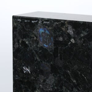 岩石ブックエンド Sサイズ スペクトロライトブルー 0384