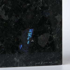 岩石ブックエンド Sサイズ スペクトロライトブルー 0389