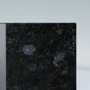 岩石ブックエンド Sサイズ スペクトロライトブルー 0391