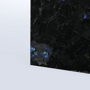 岩石ブックエンド Sサイズ スペクトロライトブルー 0396