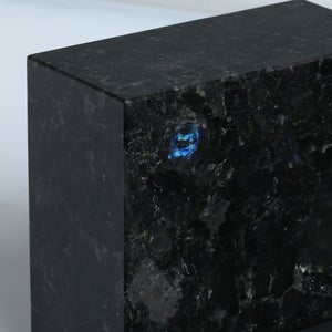 岩石ブックエンド Sサイズ スペクトロライトブルー 0403