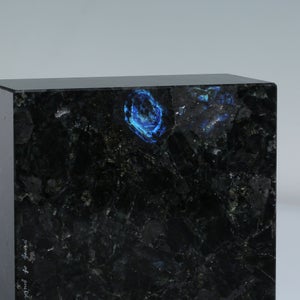 岩石ブックエンド Sサイズ スペクトロライトブルー 0405