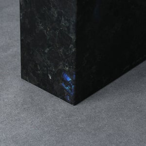 岩石ブックエンド Sサイズ スペクトロライトブルー 0408